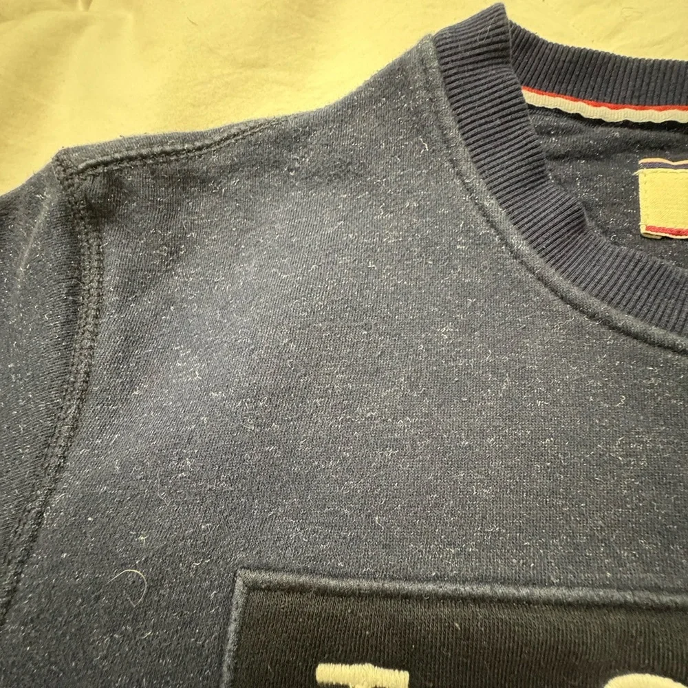 Vintage Tommy Hilfiger Flag Logo Crewneck Sweatshirt | Navy | 90s/Y2K Women’s L - Picture 7 of 9